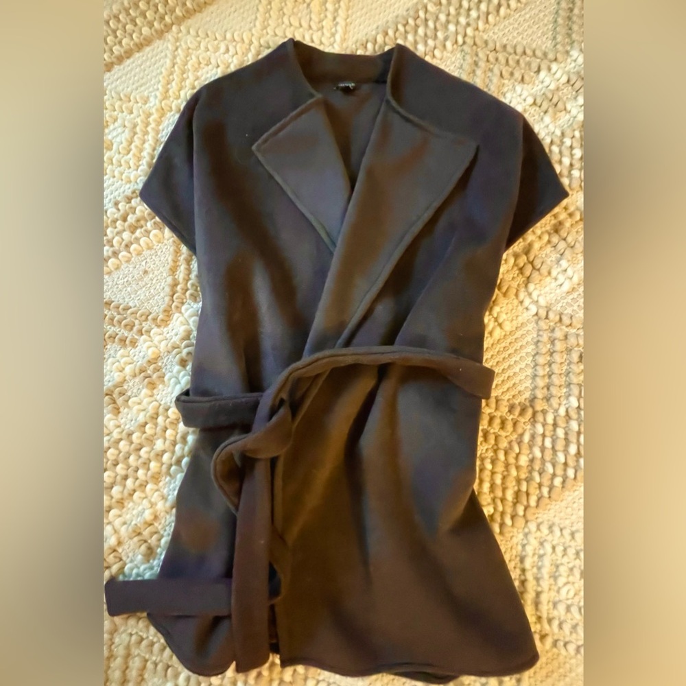 Ann Taylor Brown Belted Wrap Sweater NEW